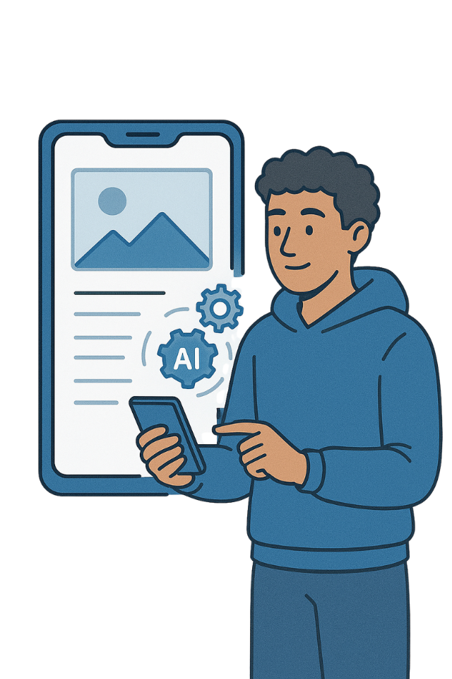 WordPress dashboard with automated content