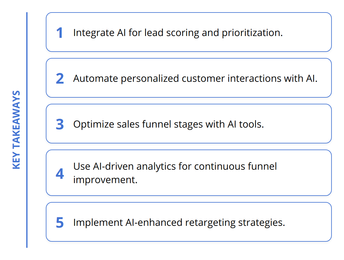 Key Takeaways - How to Build an Automated Sales Funnel with AI Technology