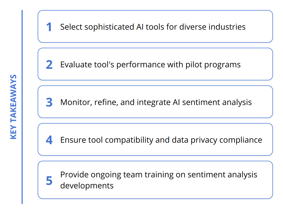Key Takeaways - How to Leverage Sentiment Analysis Tools Powered by AI