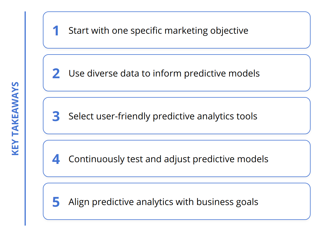 Key Takeaways - Predictive Analytics Marketing [Beginner's Guide]