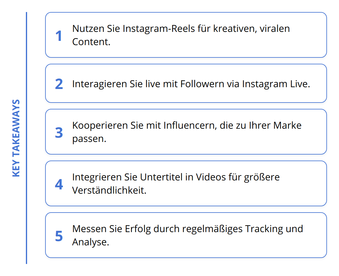 Key Takeaways - Trends im Instagram Marketing