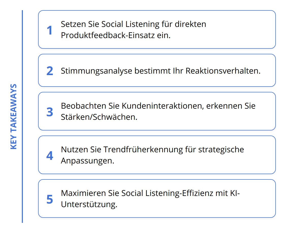 Key Takeaways - Was sind Social Listening Tools und wie können sie Ihr Geschäft verbessern?