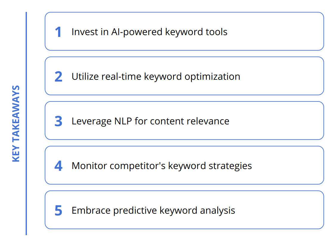 Key Takeaways - What AI-Powered Keyword Research Can Do for Your Online Presence