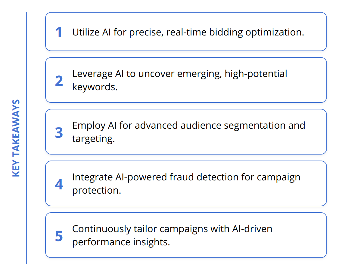 Key Takeaways - How to Manage PPC Campaigns Efficiently with AI Technology