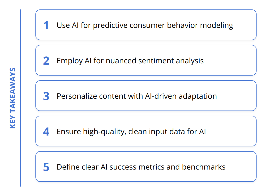 Key Takeaways - How to Use Generative AI for Market Research