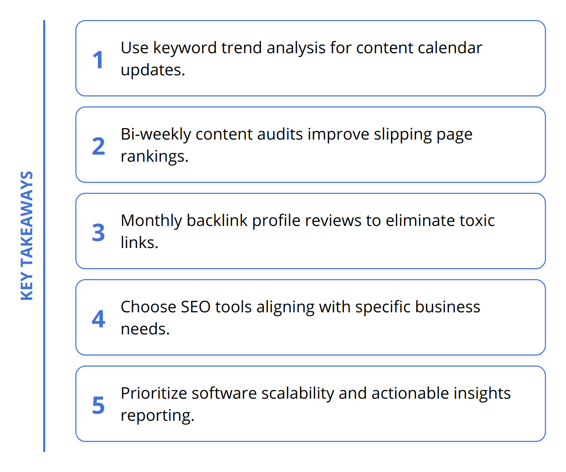 Key Takeaways - SEO Automation Software: Essential Guide