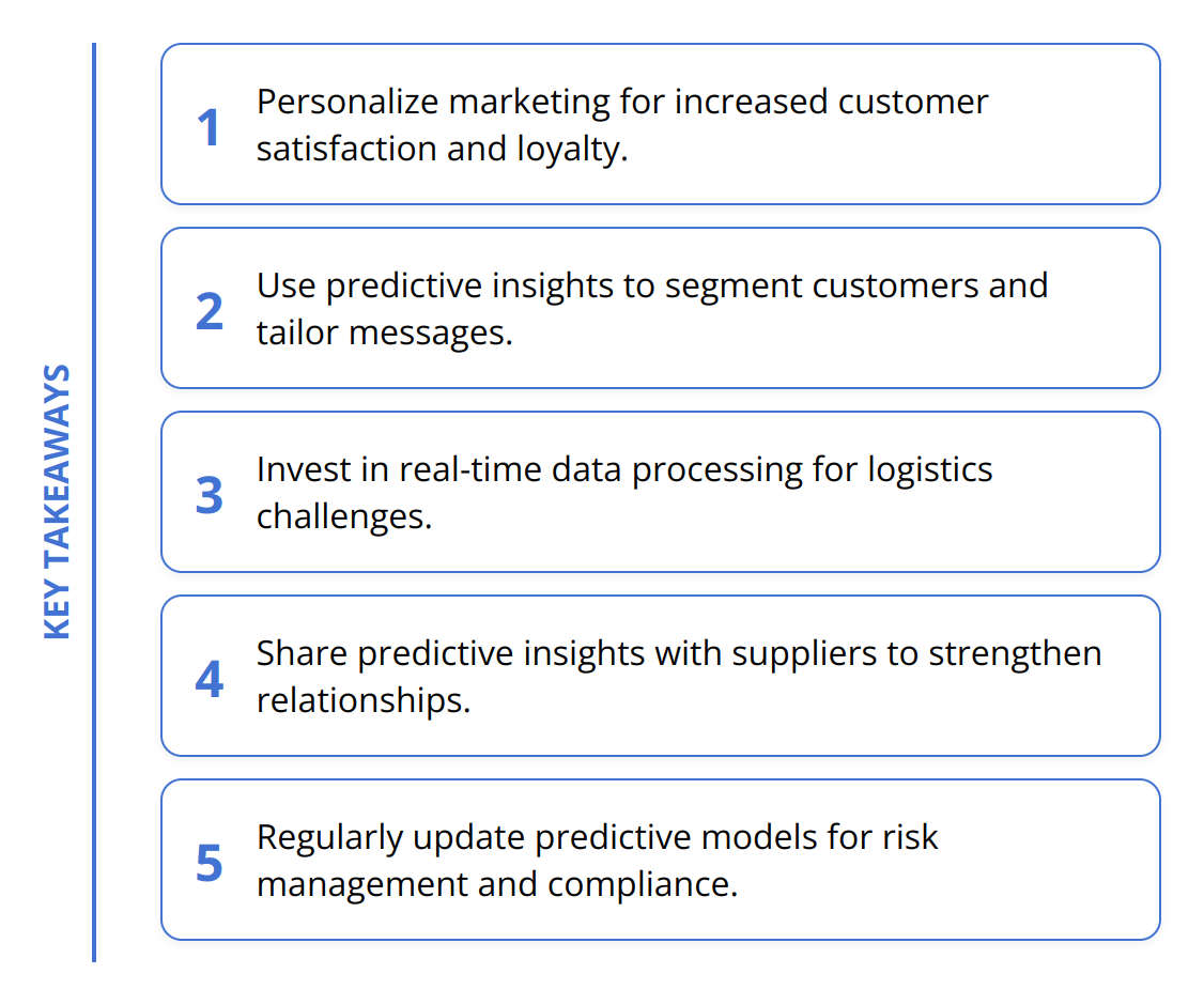 Key Takeaways - Examples of Predictive Analytics in Business