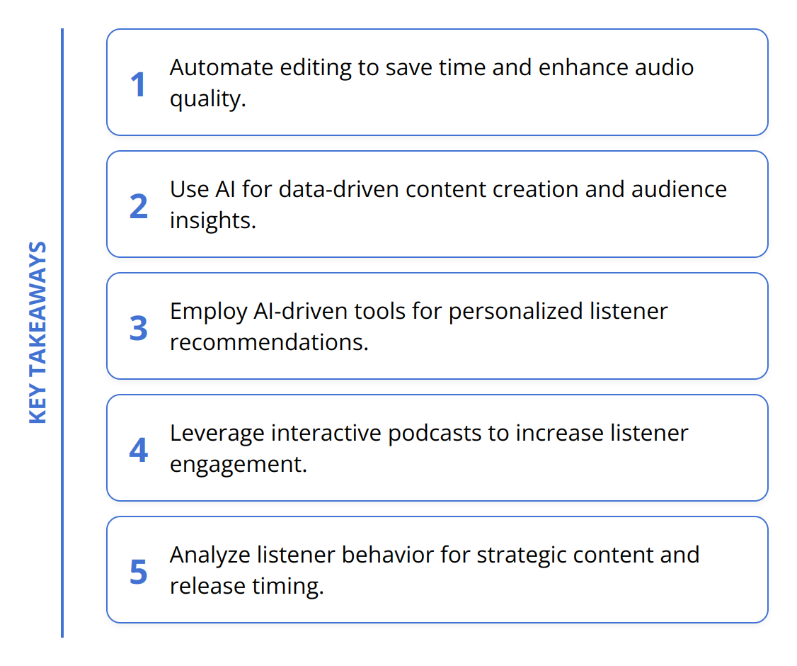 Key Takeaways - How AI Changes Podcast Content Creation [2024]