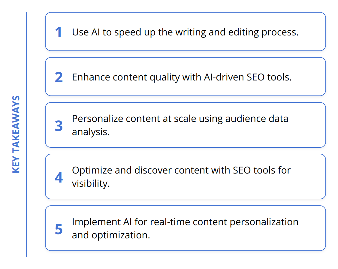 Key Takeaways - How AI Scales Content Production