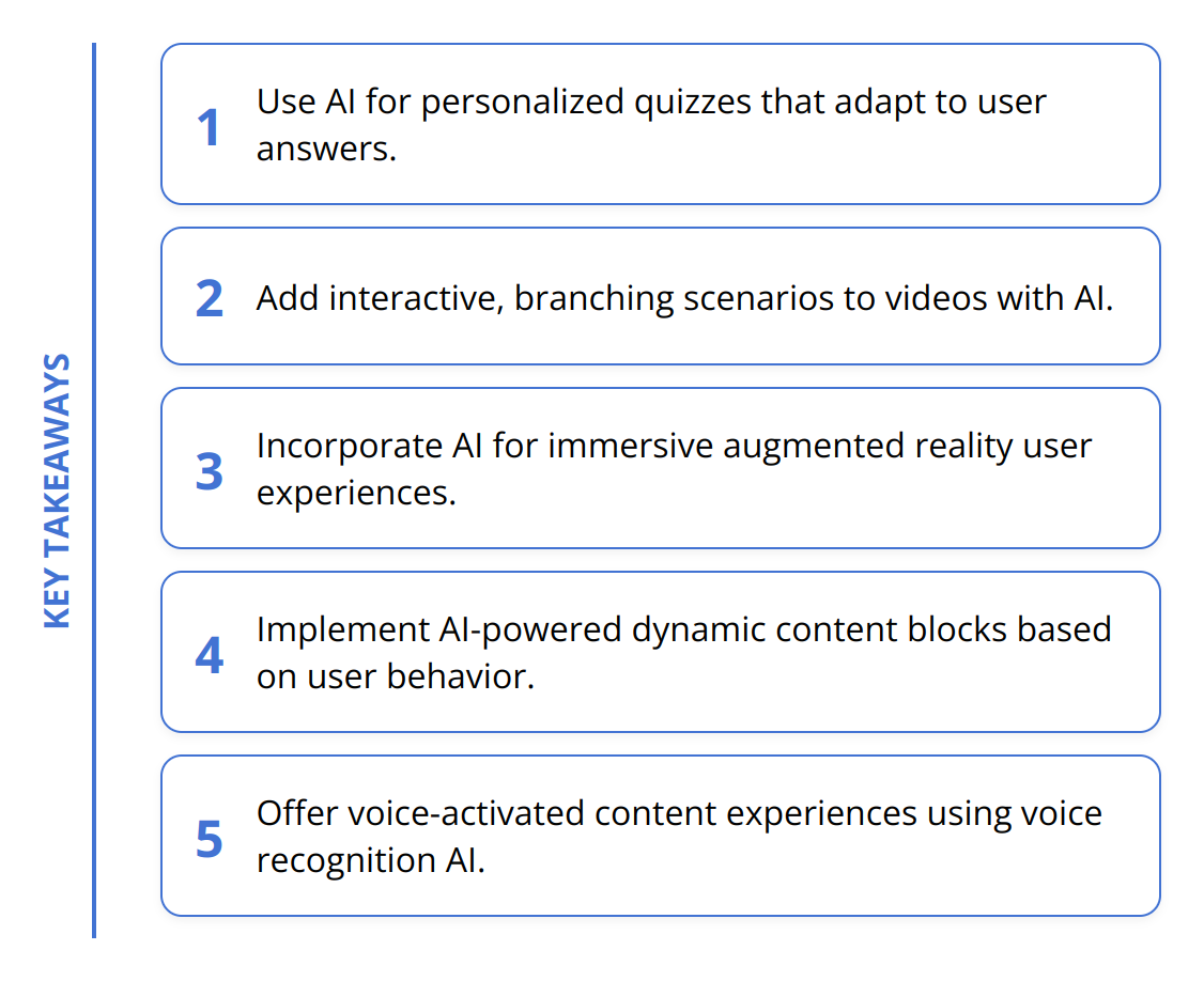 Key Takeaways - How to Make Content Interactive with AI [2024]