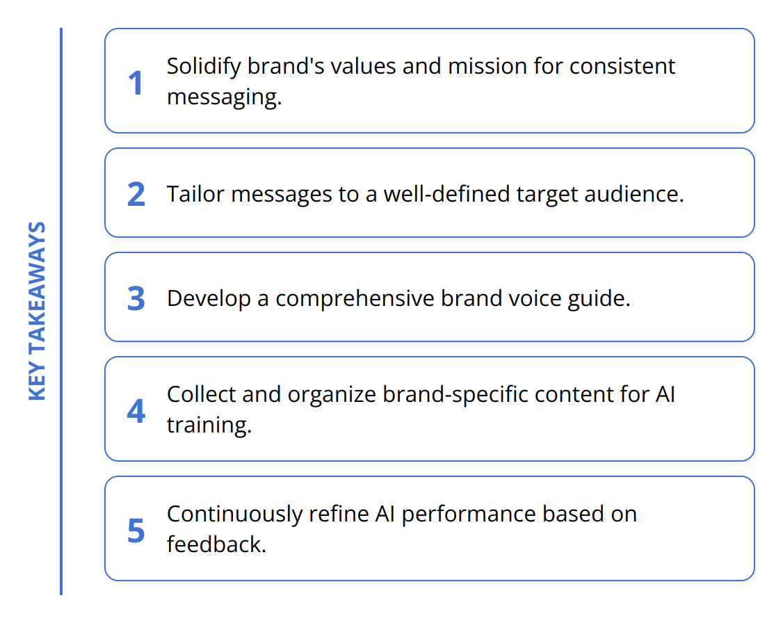 Key Takeaways - How to Train AI for Brand Content