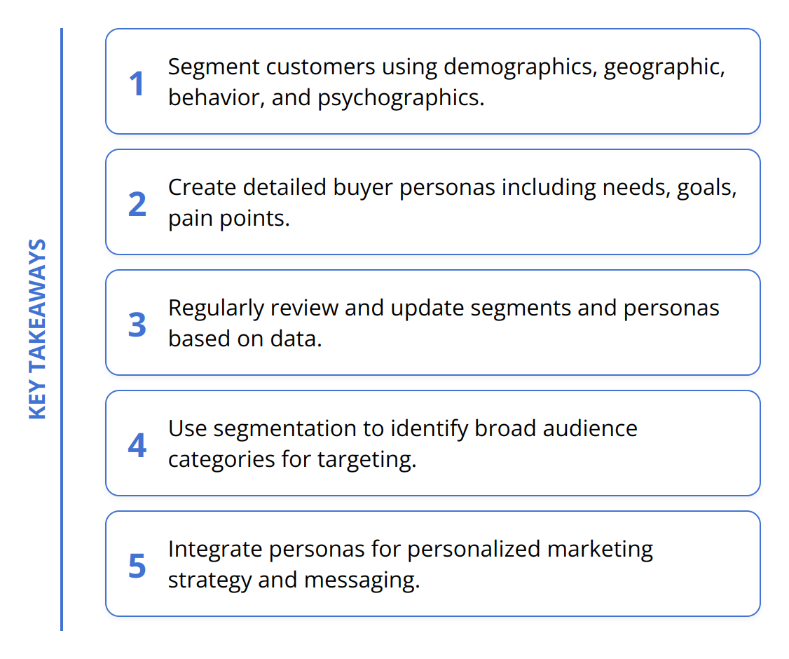 Key Takeaways - The Difference Between Customer Segment and Persona