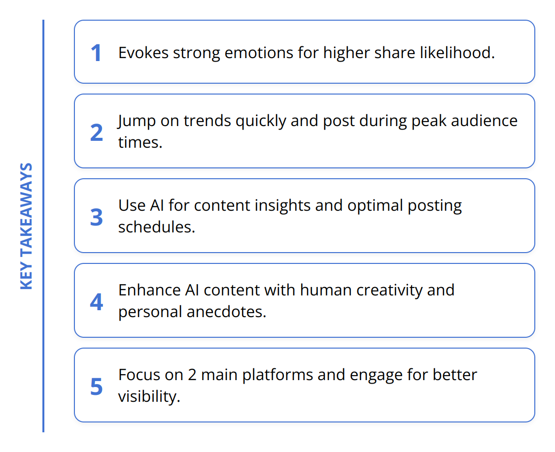 Key Takeaways - Tips to Make Viral AI Content in 2024