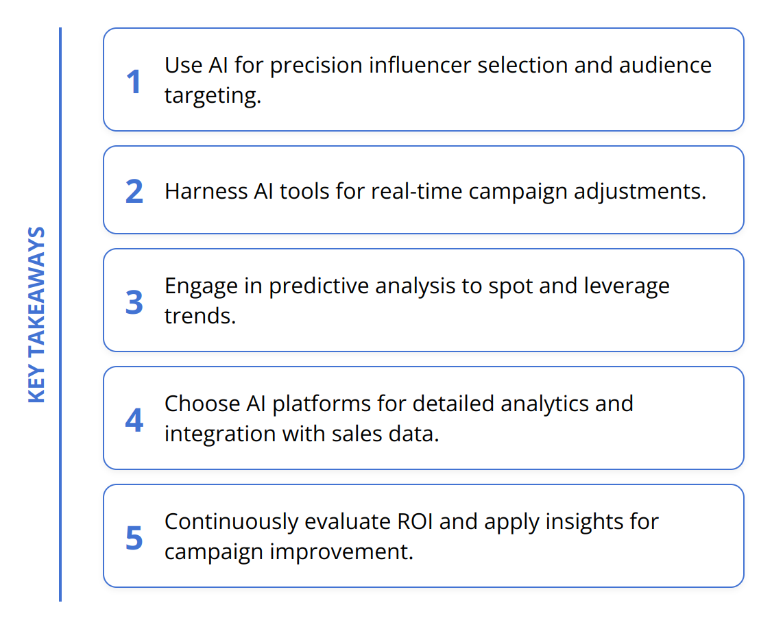 Key Takeaways - What AI Does for Influencer Marketing