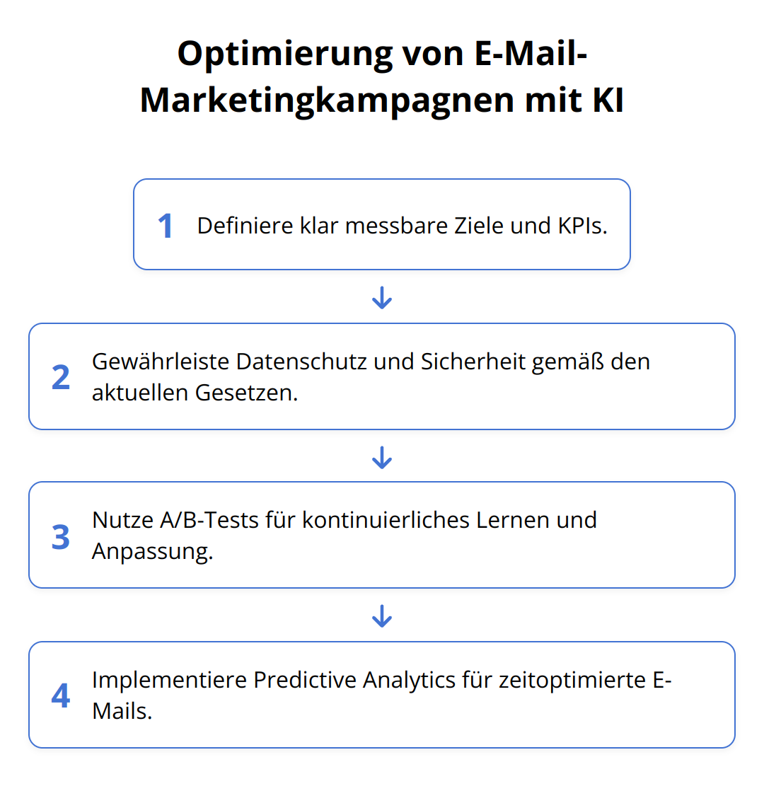 Flow Chart - Optimierung von E-Mail-Marketingkampagnen mit KI