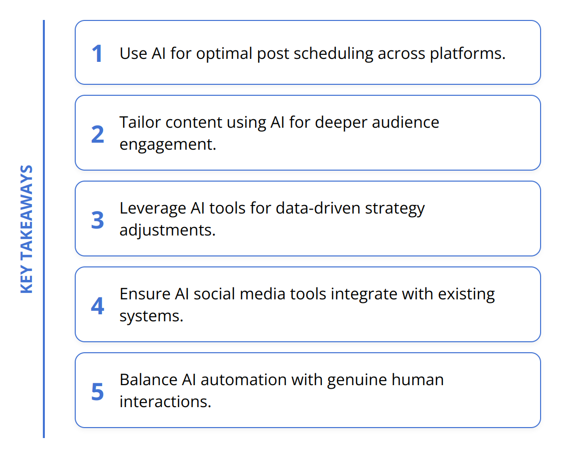 Key Takeaways - How to Automate Social Media with AI
