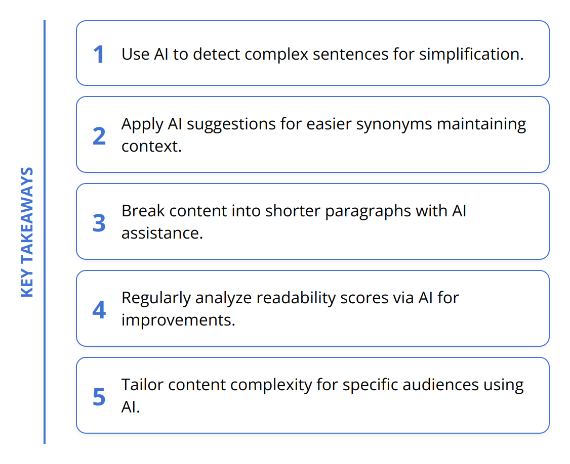 Key Takeaways - How to Enhance Readability with AI