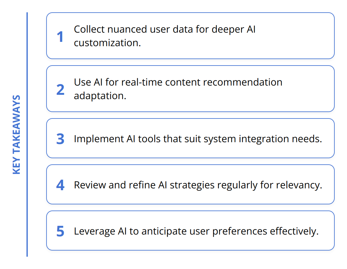 Key Takeaways - How to Personalize Content with AI