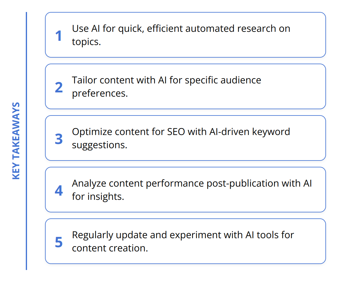 Key Takeaways - How to Use AI for Creative Content Ideas