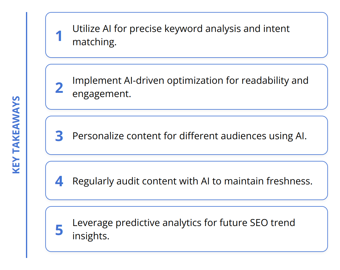 Key Takeaways - Why AI Tools Are Essential for SEO Content