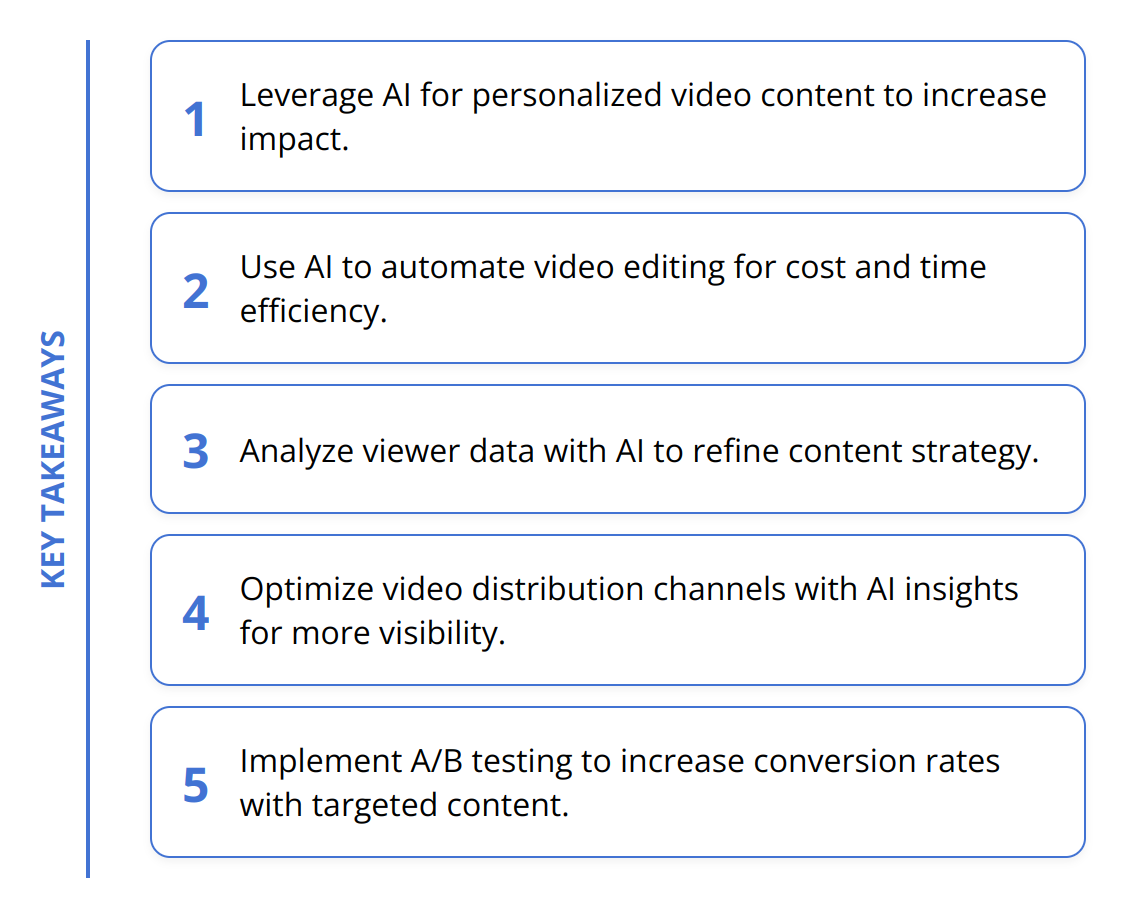 Key Takeaways - Why AI is Great for Video Marketing
