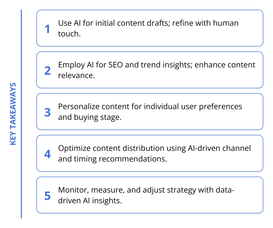 Key Takeaways - AI Content Marketing Strategies: Best Practices