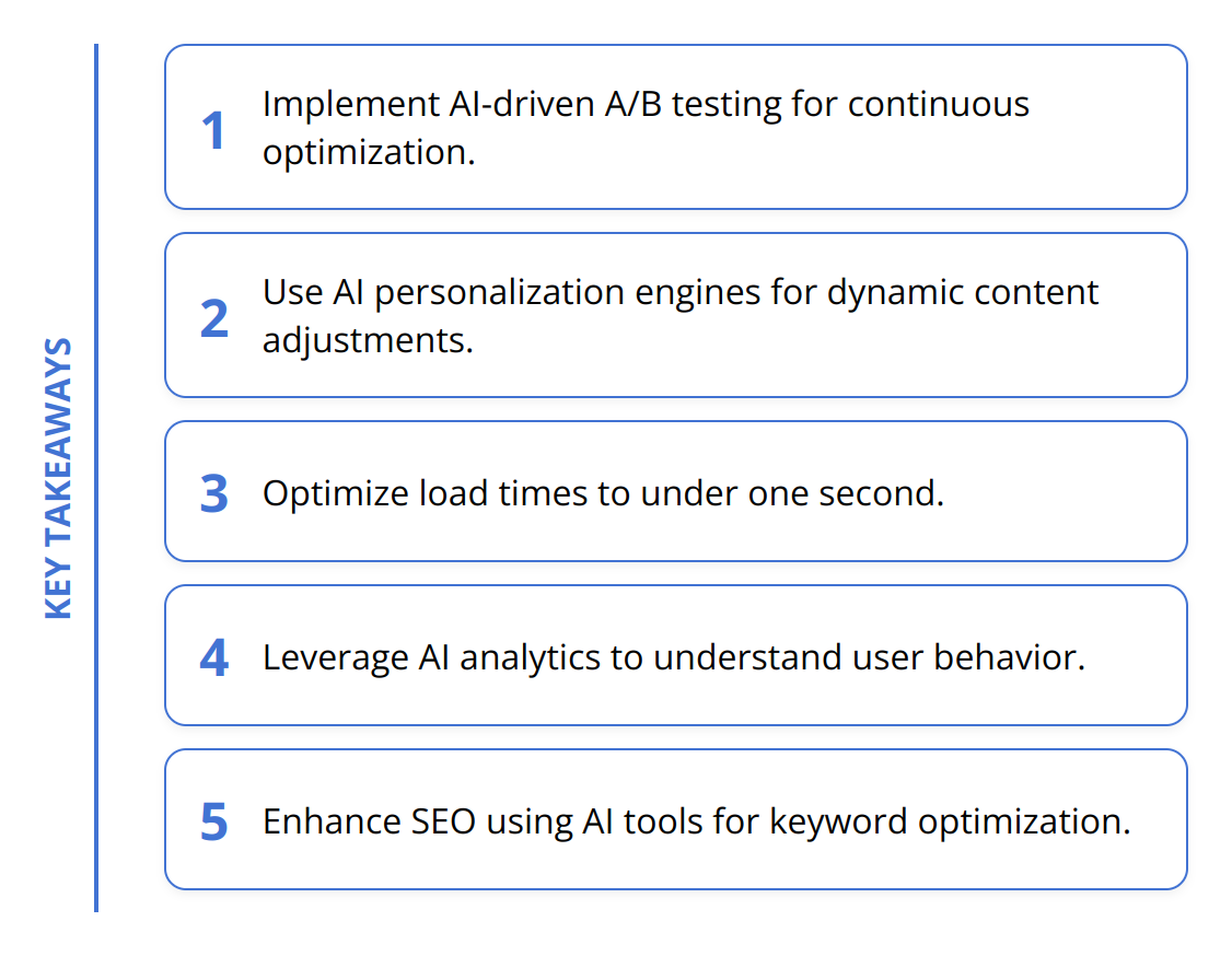 Key Takeaways - How to Optimize Landing Pages Using AI