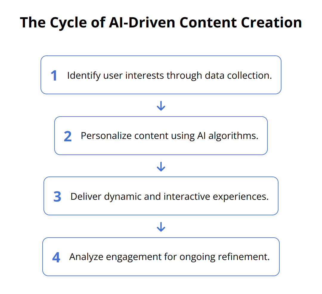 Flow Chart - The Cycle of AI-Driven Content Creation