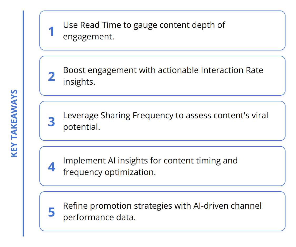 Key Takeaways - What AI-Based Content Engagement Metrics Reveal