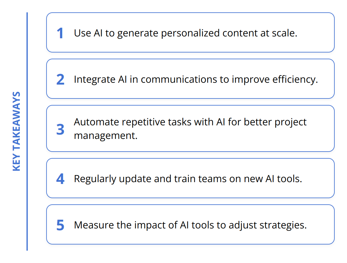Key Takeaways - What AI Tools Can Do for Your Marketing Collaboration