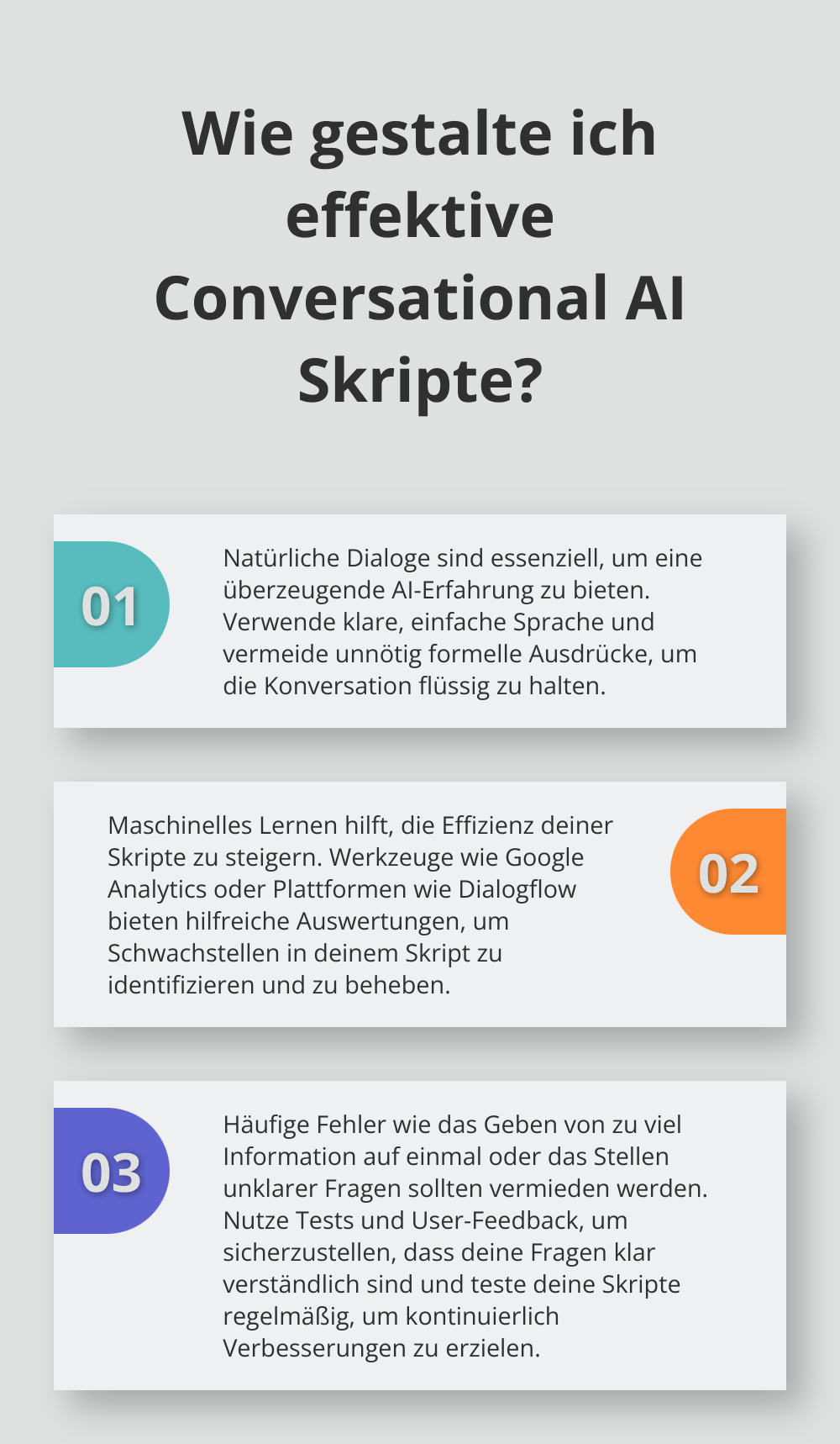 Fact - Wie gestalte ich effektive Conversational AI Skripte?