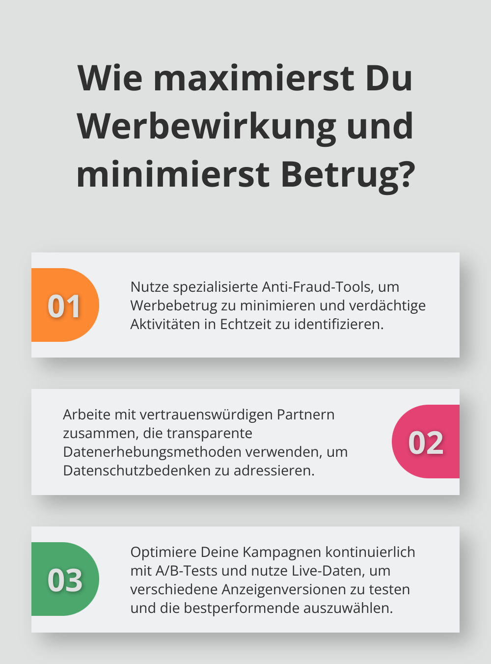 Fact - Wie maximierst Du Werbewirkung und minimierst Betrug?