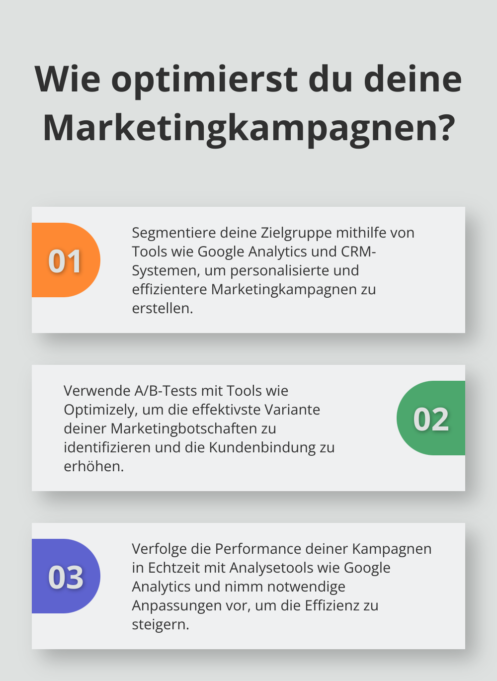 Fact - Wie optimierst du deine Marketingkampagnen?