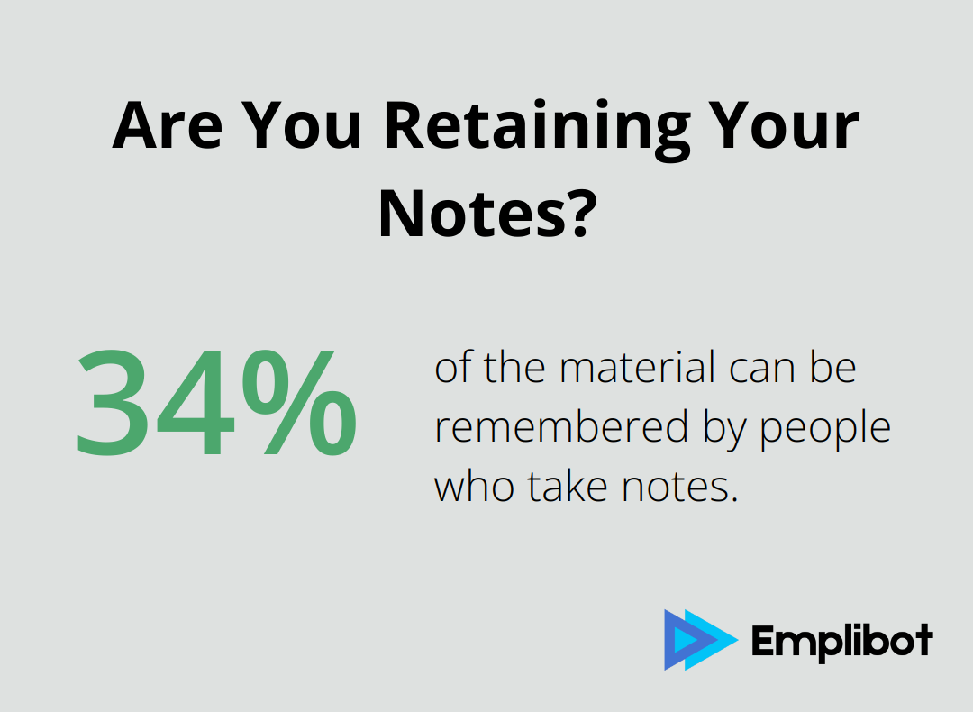 Are You Retaining Your Notes?