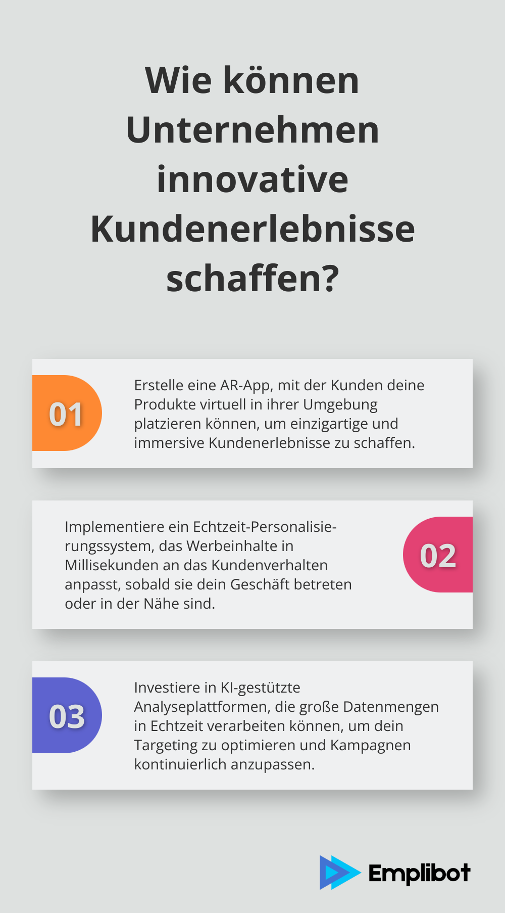 Infographic: Wie können Unternehmen innovative Kundenerlebnisse schaffen?