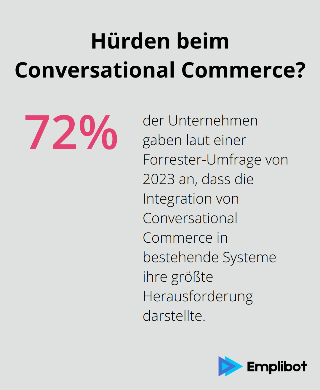 Infographic: Hürden beim Conversational Commerce?