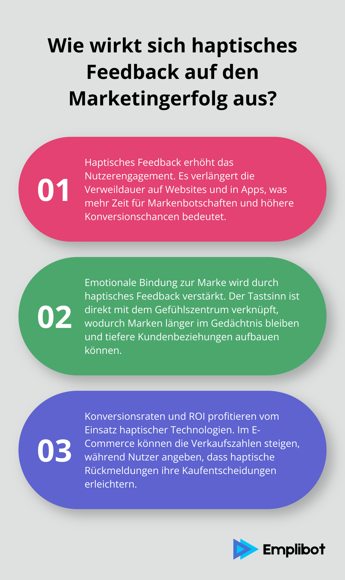 Infographic: Wie wirkt sich haptisches Feedback auf den Marketingerfolg aus?