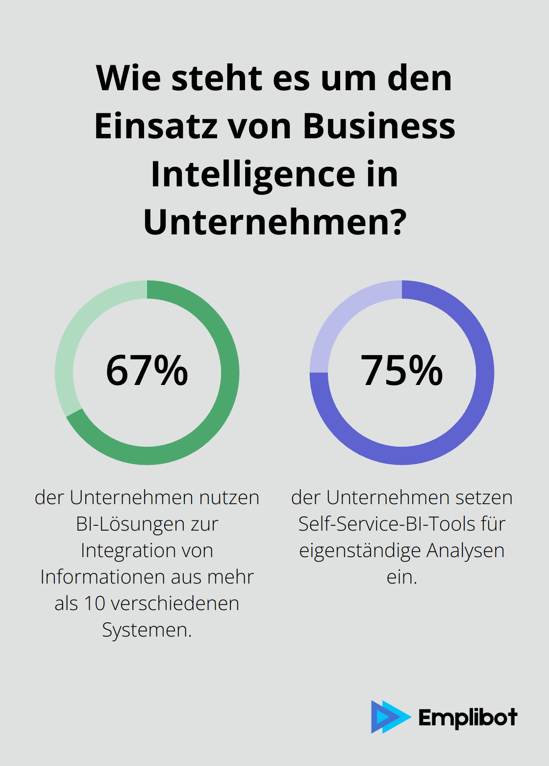 Infographic: Wie steht es um den Einsatz von Business Intelligence in Unternehmen?