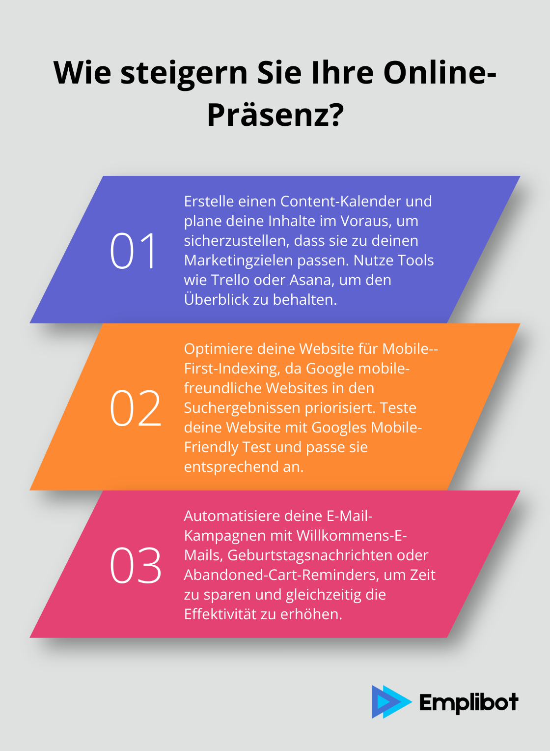 Infographic: Wie steigern Sie Ihre Online-Präsenz? - digital marketing