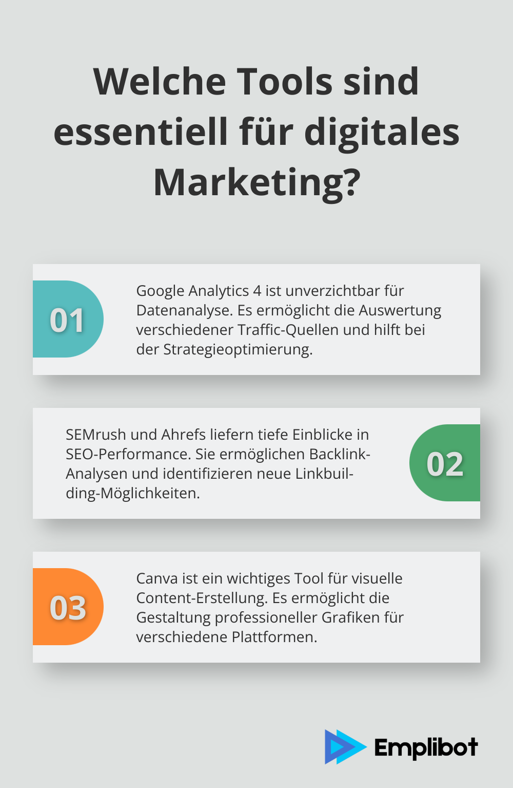 Infographic: Welche Tools sind essentiell für digitales Marketing?