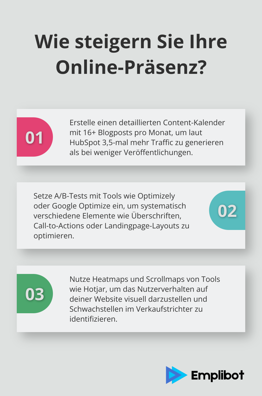 Infographic: Wie steigern Sie Ihre Online-Präsenz?