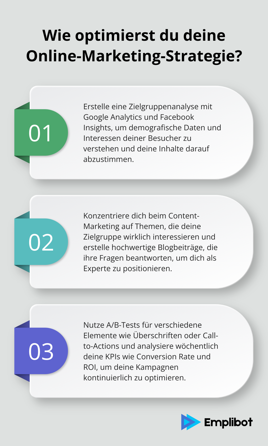 Infographic: Wie optimierst du deine Online-Marketing-Strategie?