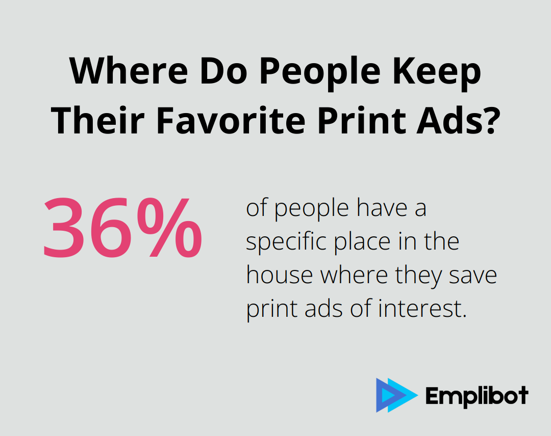 Infographic: Where Do People Keep Their Favorite Print Ads? - direct marketing channel