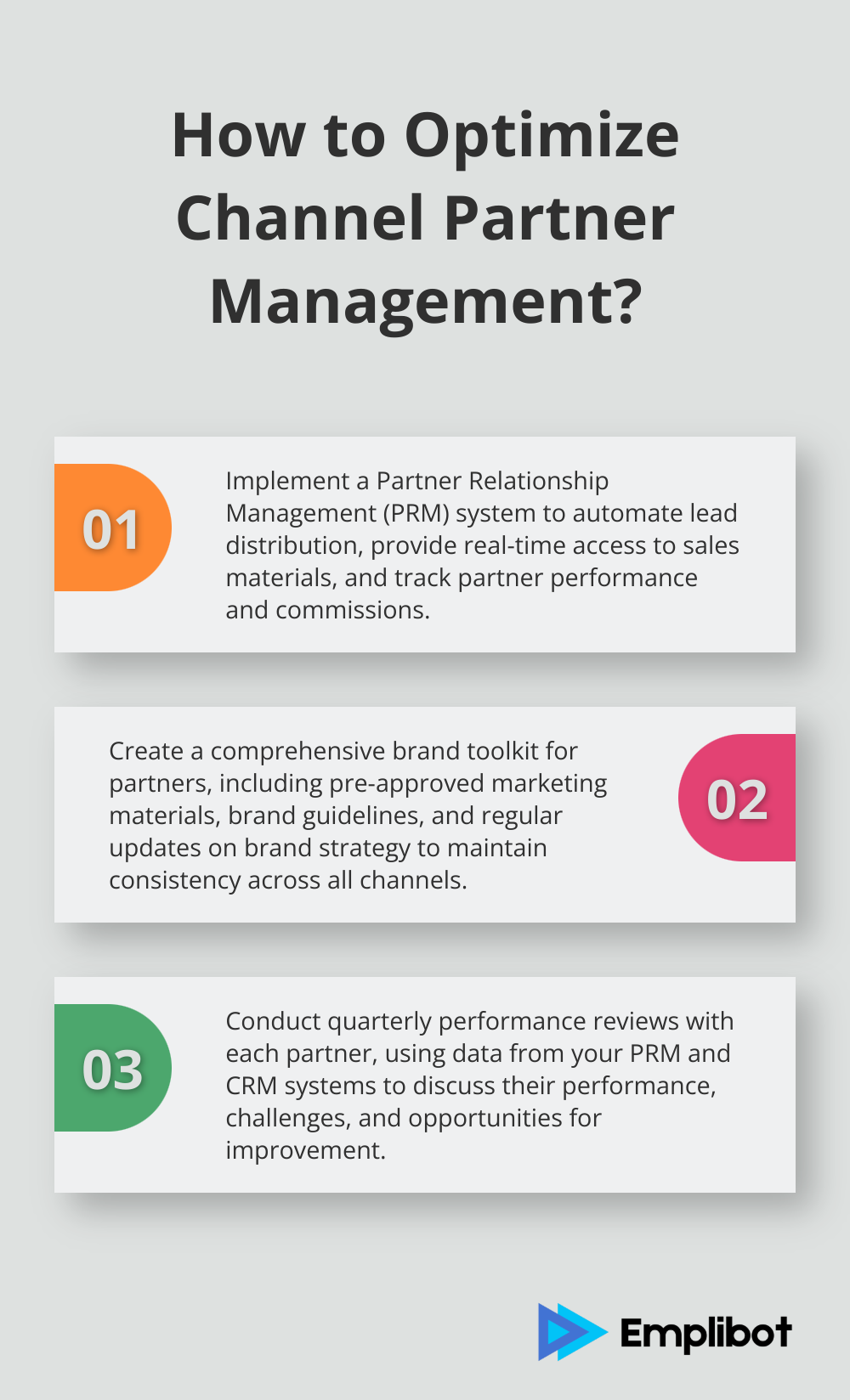 Infographic: How to Optimize Channel Partner Management? - indirect channels marketing