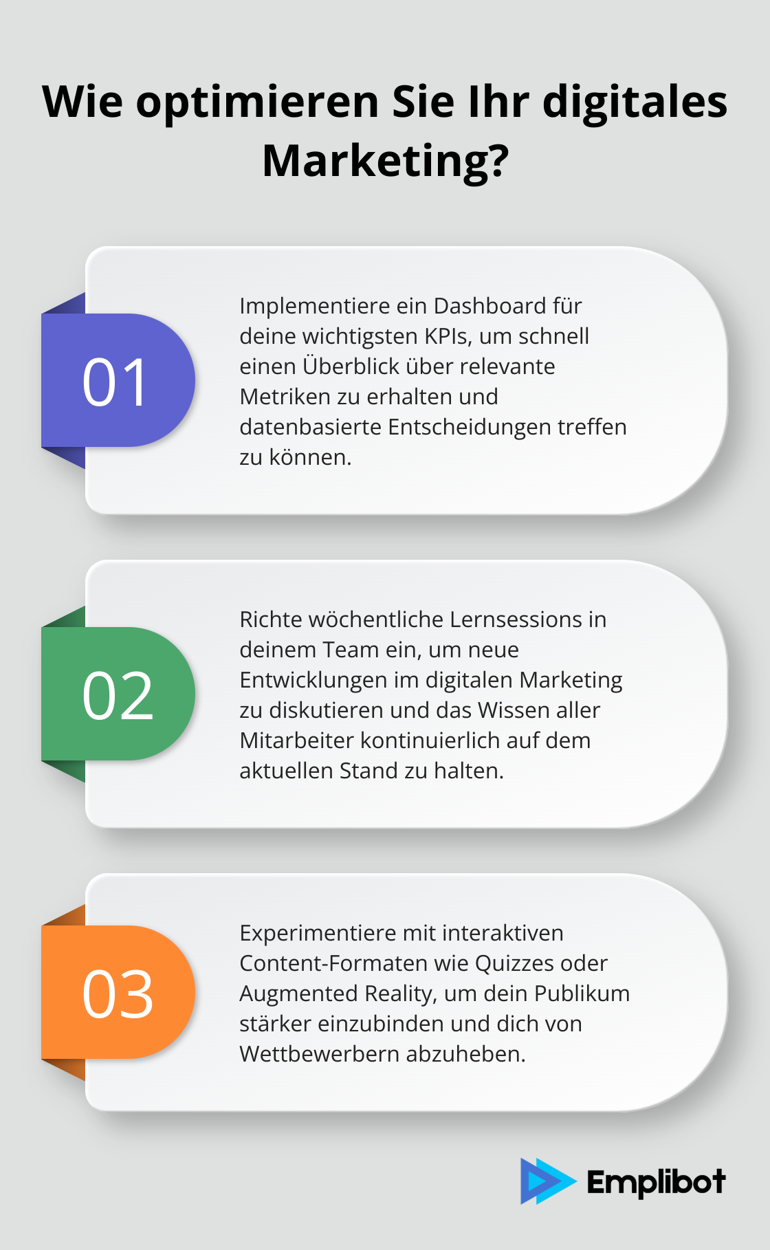 Infographic: Wie optimieren Sie Ihr digitales Marketing? - marketing management digital