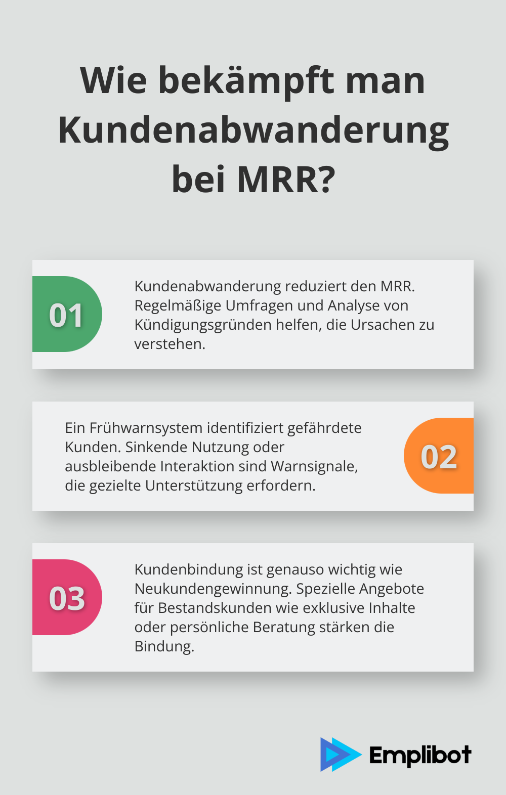 Infographic: Wie bekämpft man Kundenabwanderung bei MRR? - mrr digital marketing