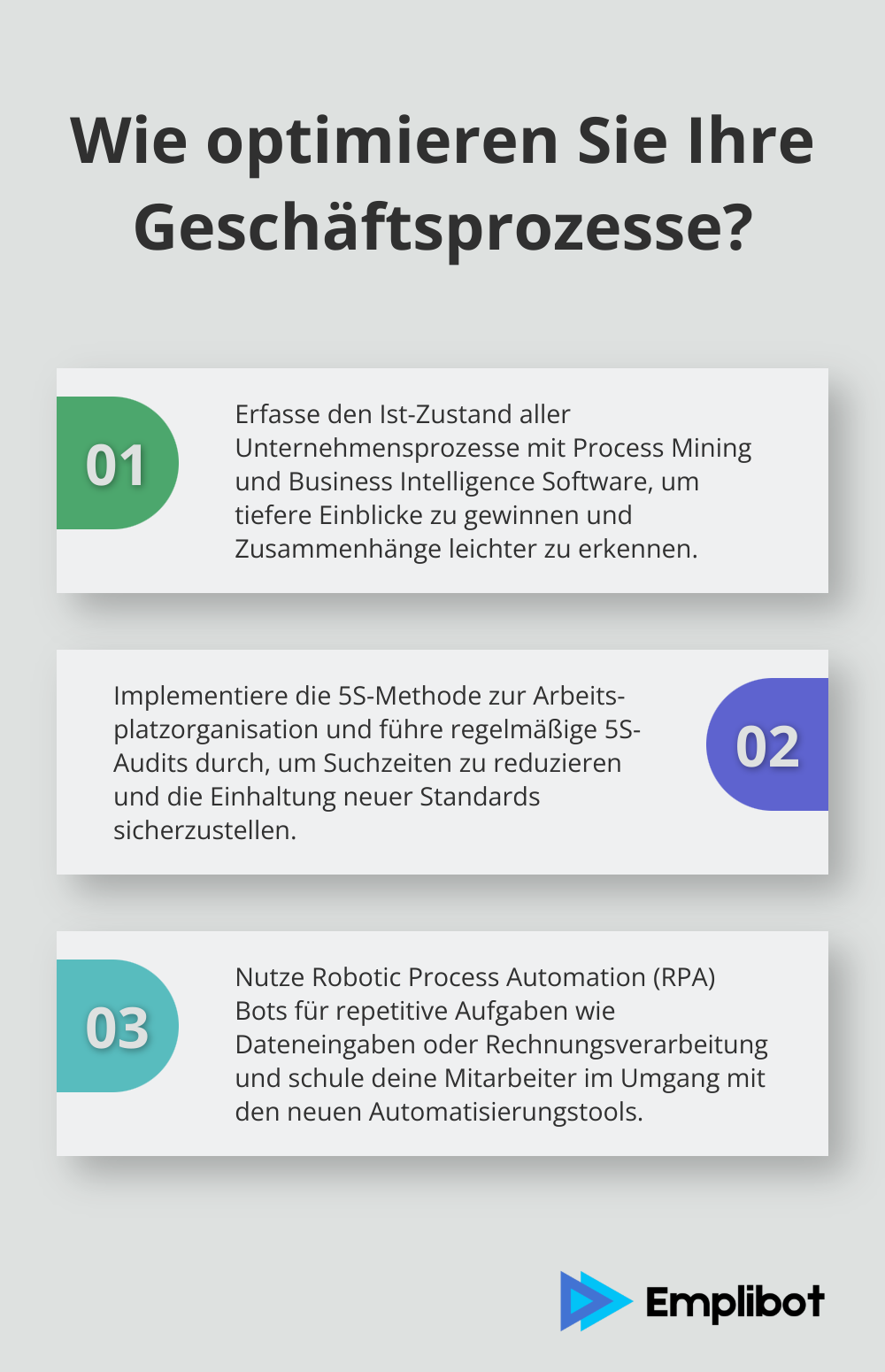 Infographic: Wie optimieren Sie Ihre Geschäftsprozesse? - prozesse im unternehmen