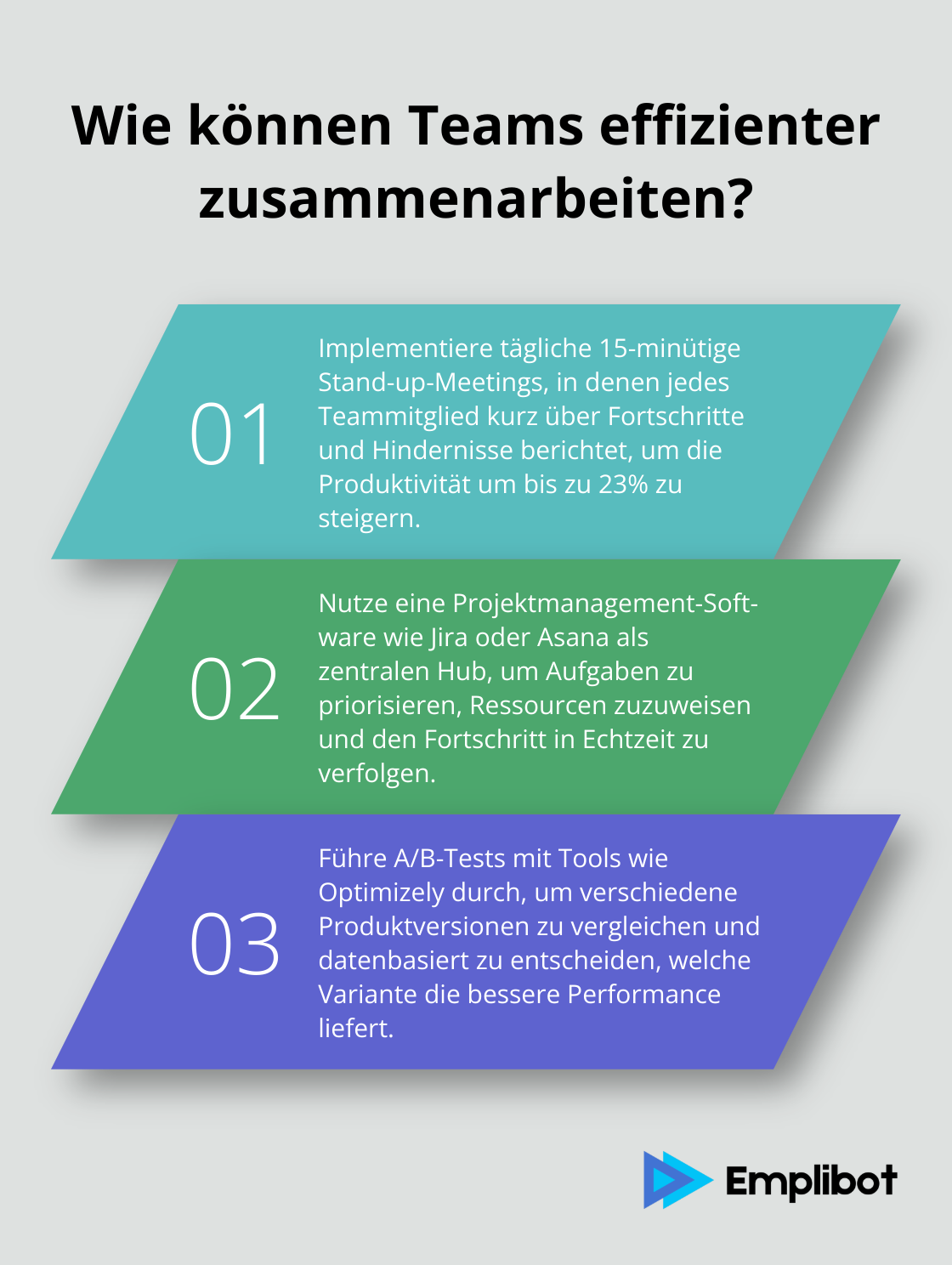 Infographic: Wie können Teams effizienter zusammenarbeiten? - prozesse produktentwicklung