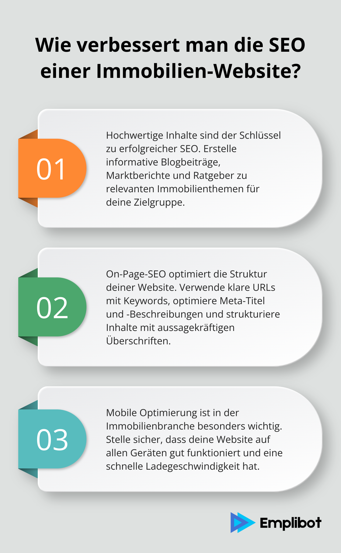 Infographic: Wie verbessert man die SEO einer Immobilien-Website?