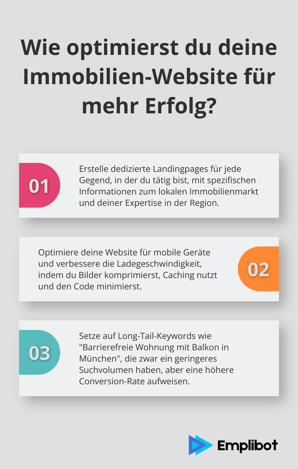 Infographic: Wie optimierst du deine Immobilien-Website für mehr Erfolg? - seo für immobilienmakler